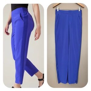 {Athleta} Brooklyn Ankle Pants Unlined in Purple - Womens 4 Tall